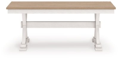 Purlaney 48" Dining Bench - White Dining Bench modern furniture Contempo Furniture