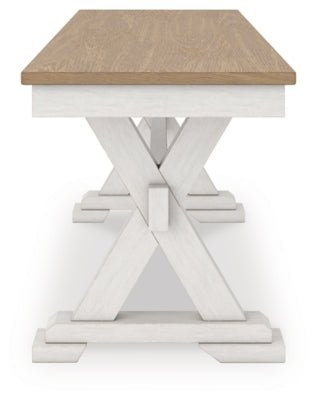 Purlaney 48" Dining Bench - White Dining Bench modern furniture Contempo Furniture