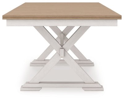 Purlaney Dining Butterfly Extension Table - White Dining Table with Extensions modern furniture Contempo Furniture