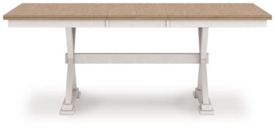 Purlaney Dining Butterfly Extension Table - White Dining Table with Extensions modern furniture Contempo Furniture