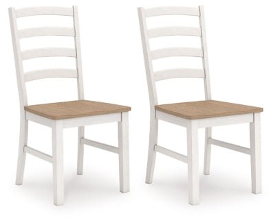 Purlaney Dining Chair - White Chair Set modern furniture Contempo Furniture