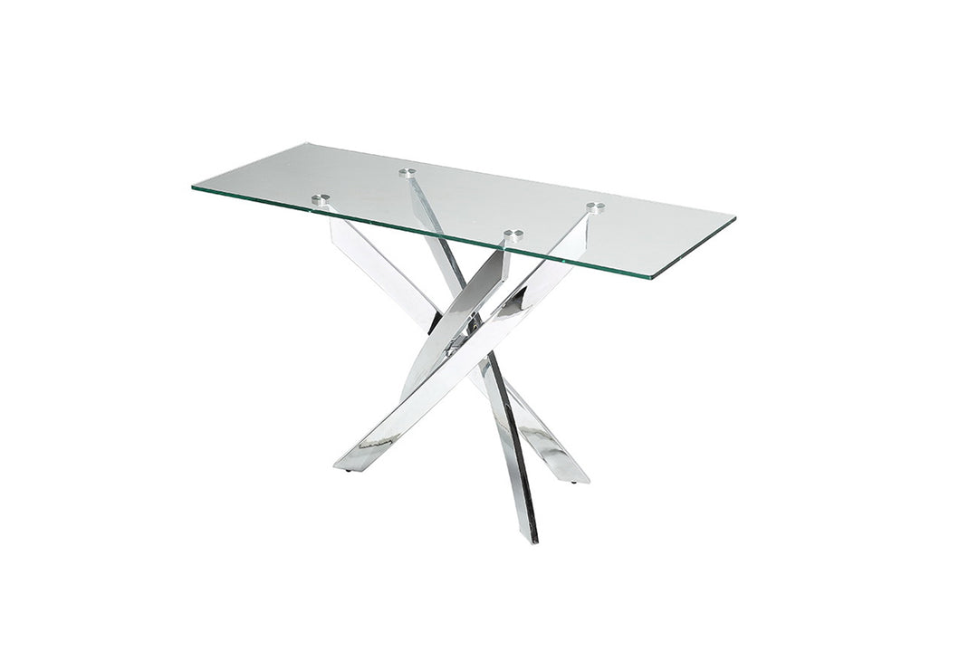 Pyrite Modern Glass Console Table