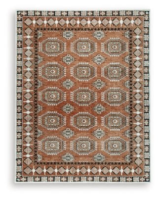 Qaabiz 7'8" x 10' Area Rug - Dark Brown Area Rug modern furniture Contempo Furniture