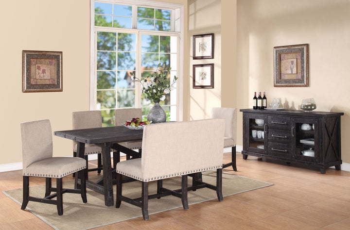 Modus Furniture 7Yc961 Yosemite Solid Wood Rectangular Extension Table