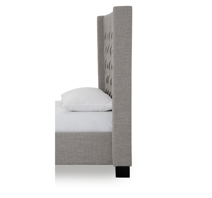 Modus Furniture 3Zfbl6Bh64 Verona Tufted Upholstered Headboard In Speckled Grey