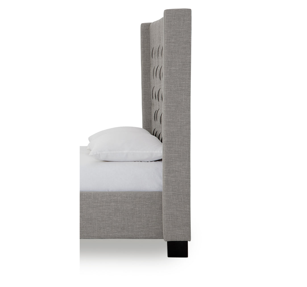 Modus Furniture 3Zfbl5Bh64 Verona Tufted Upholstered Headboard In Speckled Grey