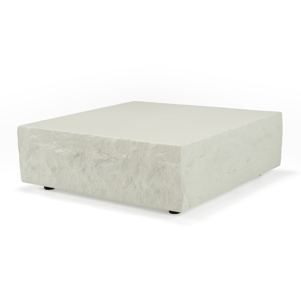 Quarry - Modern Off-White Square Coffee Table - View 3