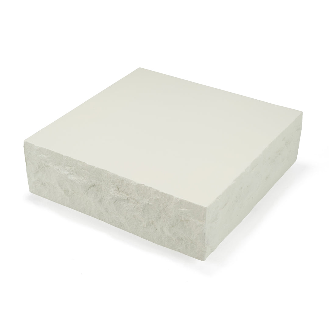 Quarry  Modern OffWhite Square Coffee Table