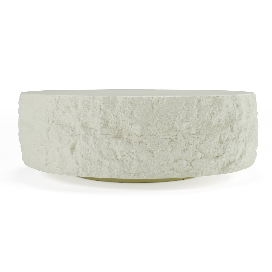 Quarry  Modern OffWhite Round Coffee Table