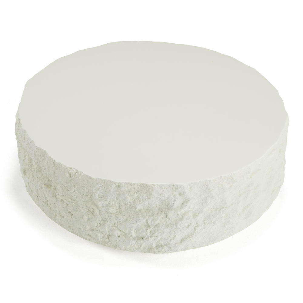 Quarry - Modern Off-White Round Coffee Table - View 3
