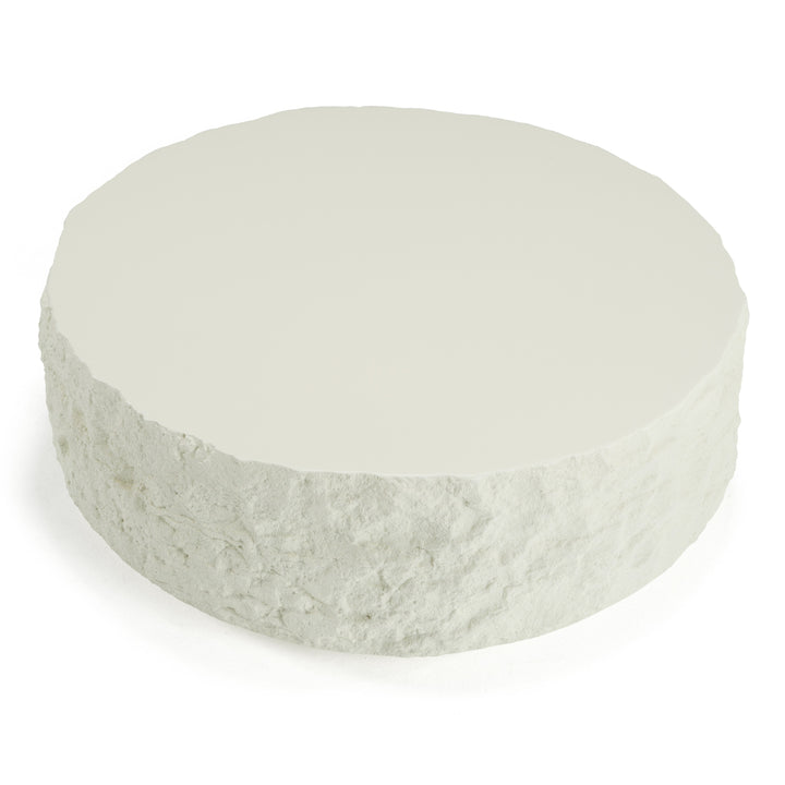 Quarry  Modern OffWhite Round Coffee Table