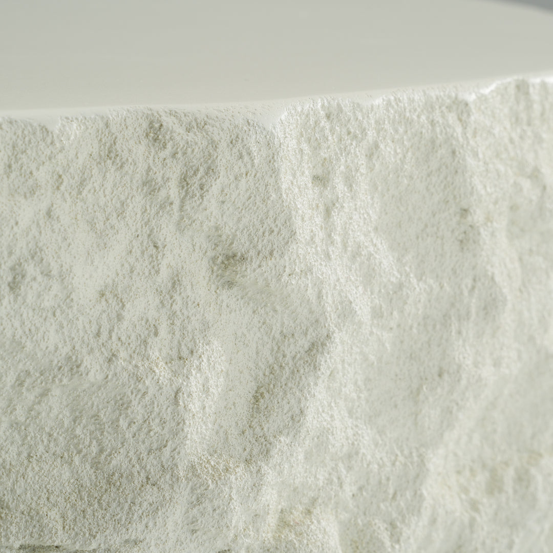Quarry  Modern OffWhite Round Coffee Table