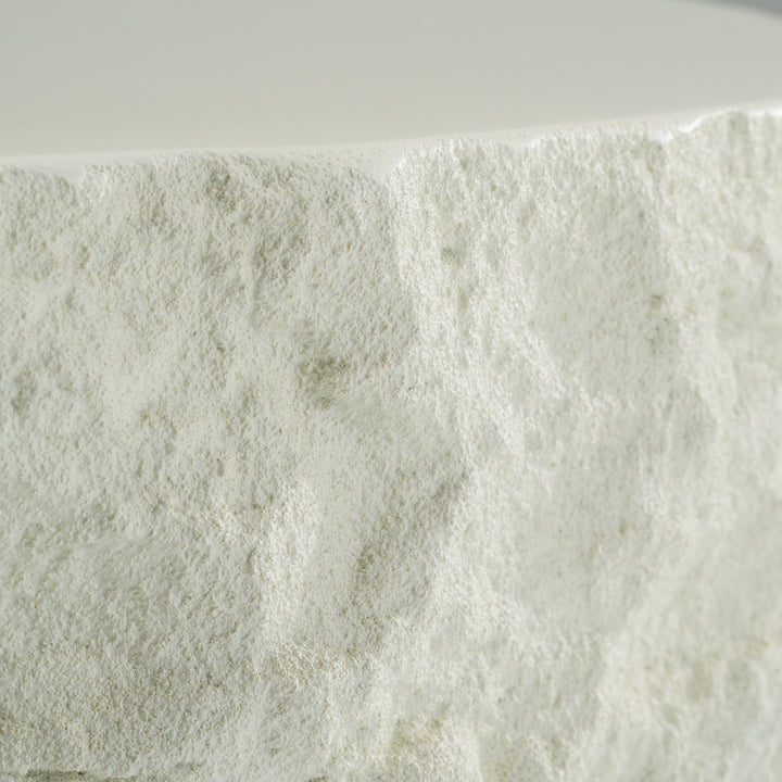 Quarry  Modern OffWhite Round Coffee Table