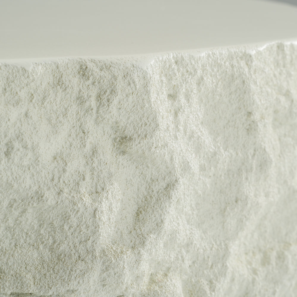 Quarry - Modern Off-White Round Coffee Table - View 4