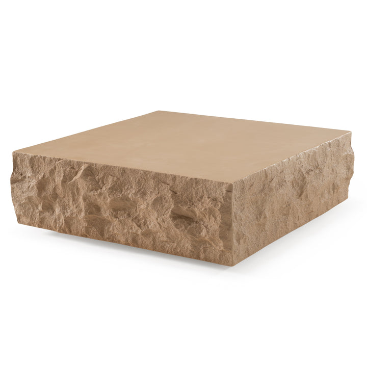 Quarry  Modern Beige Square Coffee Table