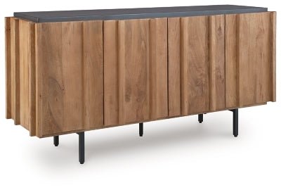 Quintavious Accent Cabinet - Light Brown Accent Cabinet modern furniture Contempo Furniture