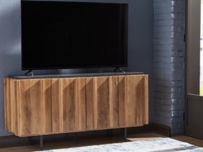 Quintavious Accent Cabinet - Light Brown Accent Cabinet modern furniture Contempo Furniture