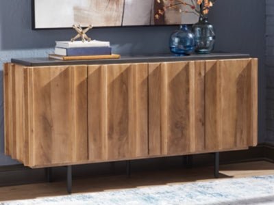 Quintavious Accent Cabinet - Light Brown Accent Cabinet modern furniture Contempo Furniture