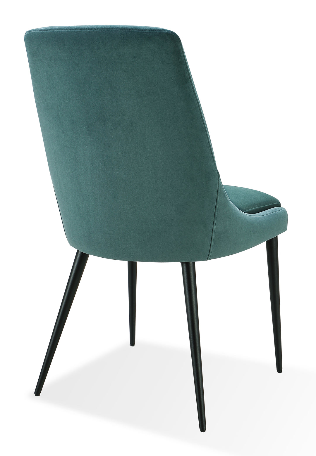 Modus Furniture Fmbf63G Winston Upholstered Metal Leg Dining Chair In Smoked Green And Black