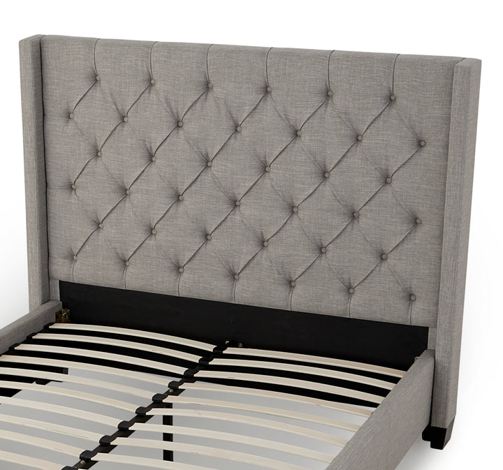 Modus Furniture 3Zfbl5Bh64 Verona Tufted Upholstered Headboard In Speckled Grey