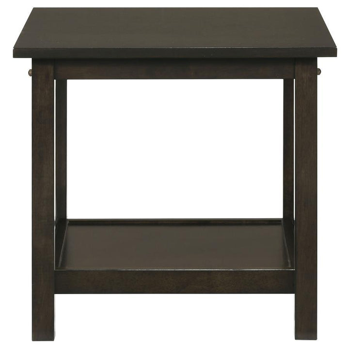 Rachelle - 3 Piece Rectangular Coffee Table Set - Deep Merlot Table Set modern furniture Contempo Furniture