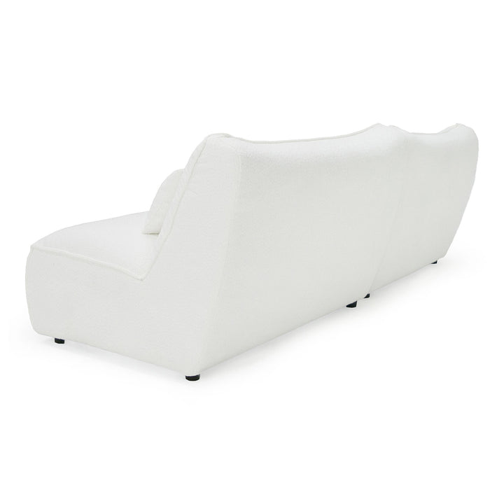 Racine - Modern White Fabric Modular Sectional Sofa
