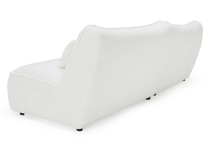 Racine - Modern White Fabric Modular Sectional Sofa