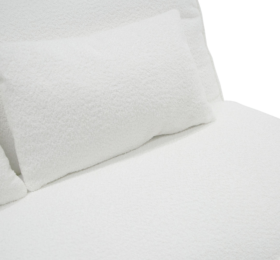 Racine - Modern White Fabric Modular Sectional Sofa