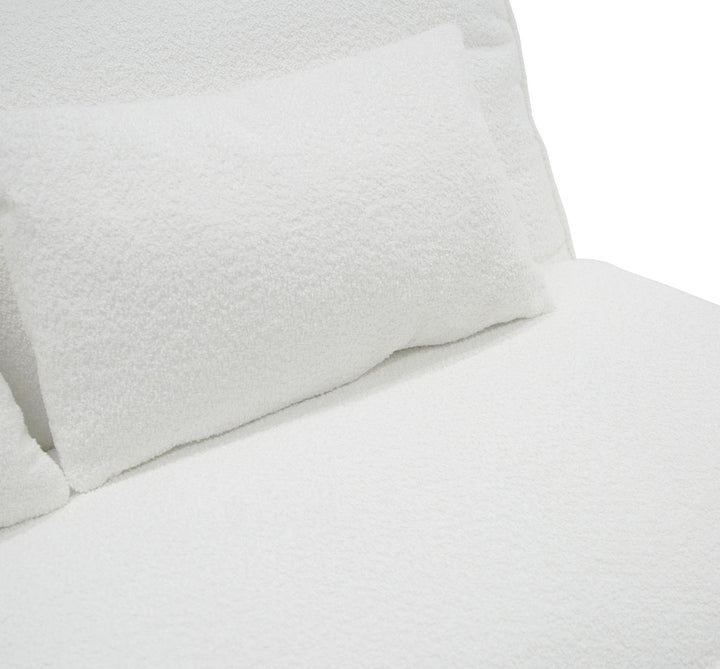 Racine - Modern White Fabric Modular Sectional Sofa