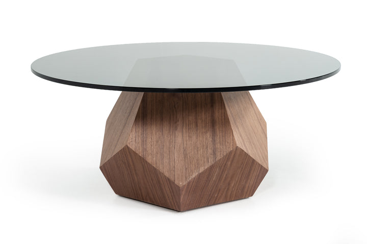 Rackham Mid-Century Walnut  and  Smoked Glass Coffee Table