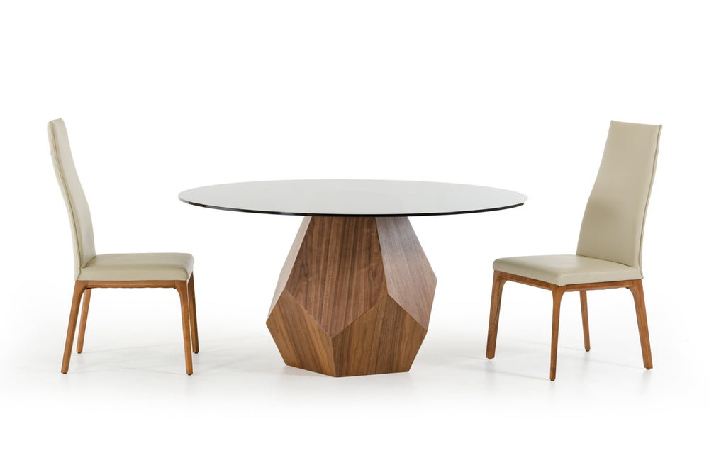 Rackham Mid-Century Walnut Round Dining Table - View 6