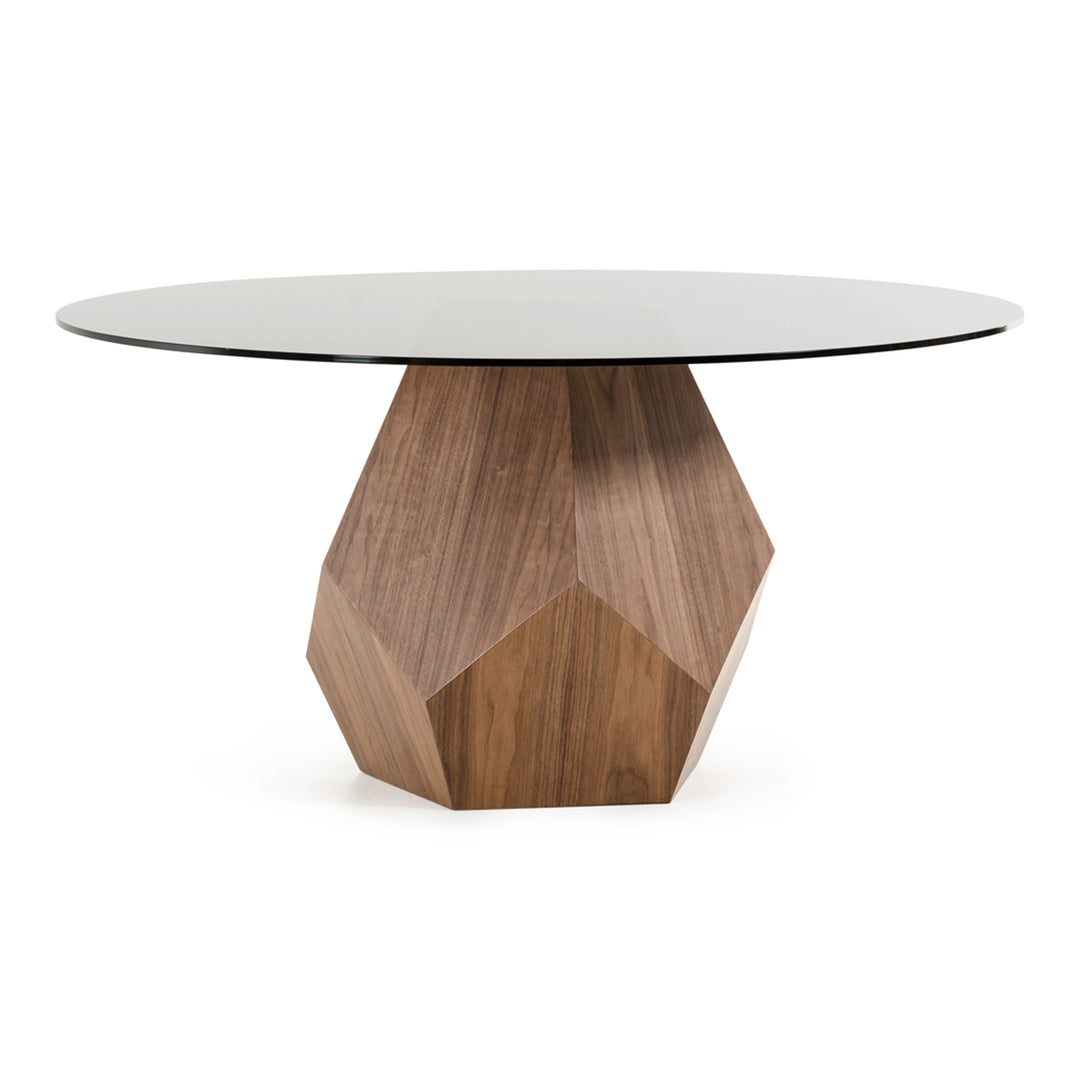 Rackham Mid-Century Walnut Round Dining Table