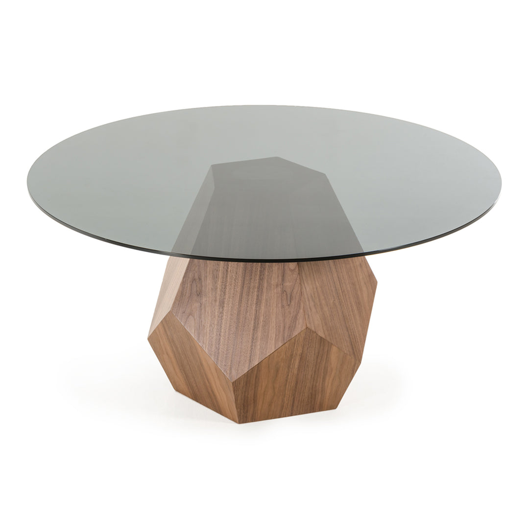 Rackham Mid-Century Walnut Round Dining Table