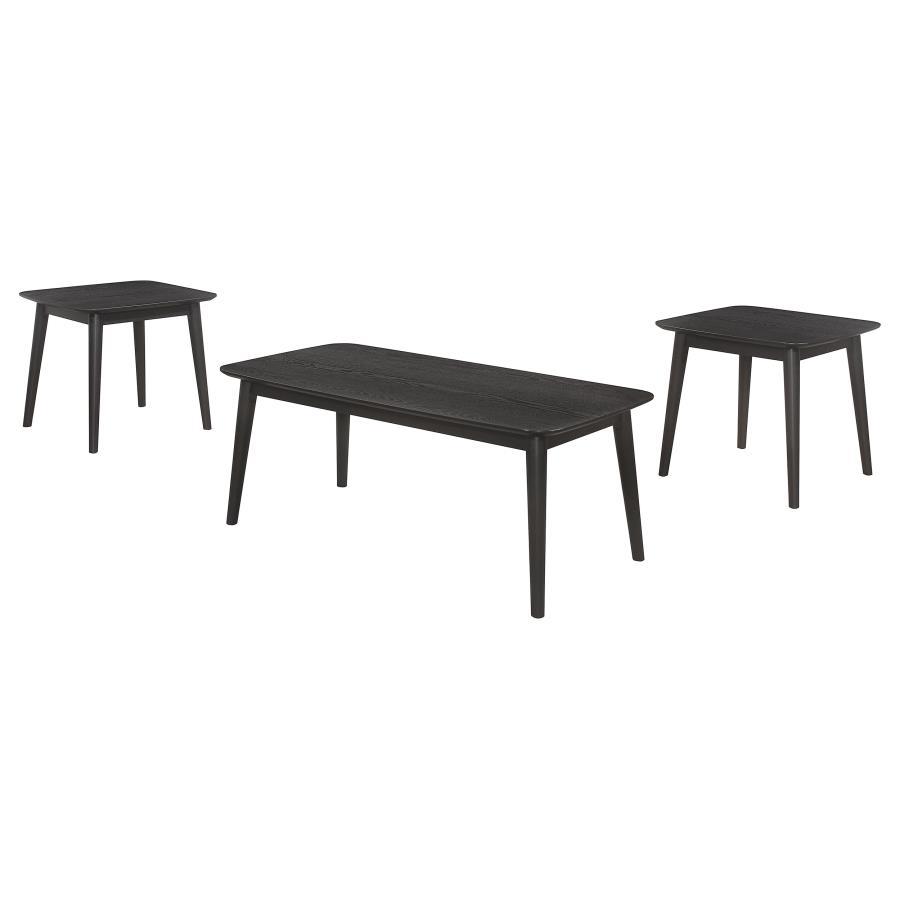 Radley - 3 Piece Rectangular Coffee Table Set - Black Table Set modern furniture Contempo Furniture