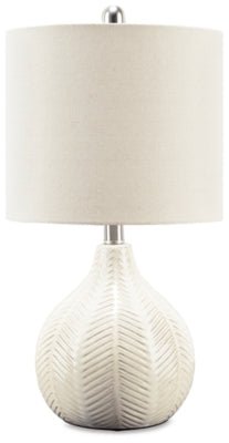 Rainermen Table Lamp - White Table Lamp modern furniture Contempo Furniture