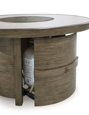 Rainier Ranch Fire Pit Table - Beige Fire Pits modern furniture Contempo Furniture