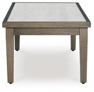 Rainier Ranch Outdoor Coffee Table - Beige Coffee Table modern furniture Contempo Furniture