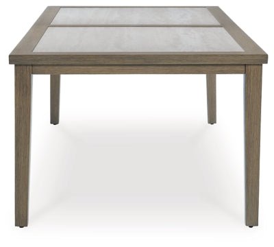 Rainier Ranch Outdoor Dining Table - Beige Dining Table modern furniture Contempo Furniture