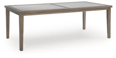 Rainier Ranch Outdoor Dining Table - Beige Dining Table modern furniture Contempo Furniture