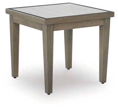 Rainier Ranch Outdoor End Table - Beige End Table modern furniture Contempo Furniture