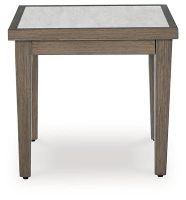 Rainier Ranch Outdoor End Table - Beige End Table modern furniture Contempo Furniture