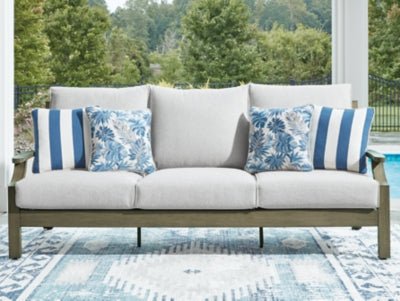 Rainier Ranch Outdoor Sofa with Cushion - Beige Outdoor Seating modern furniture Contempo Furniture