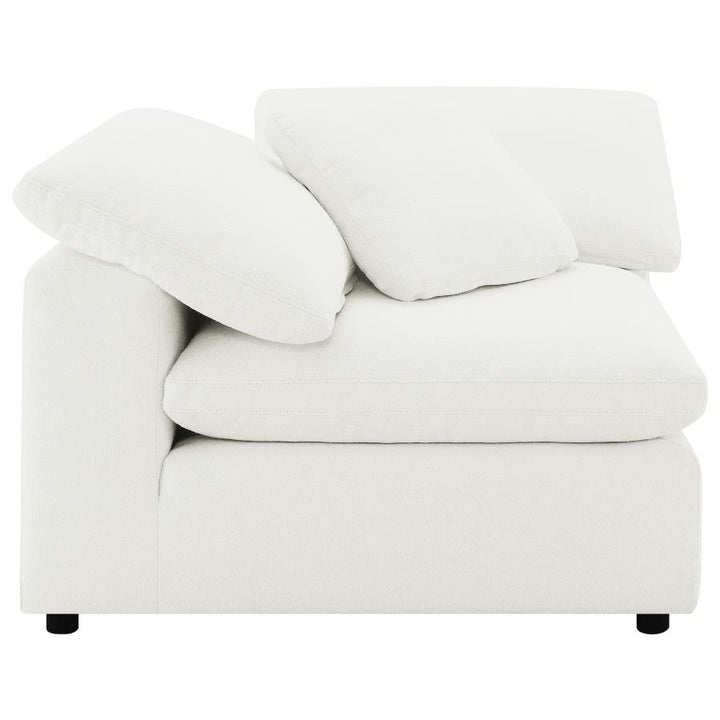 Raleigh - Boucle Upholstered Corner Chair - Ivory Corners modern furniture Contempo Furniture