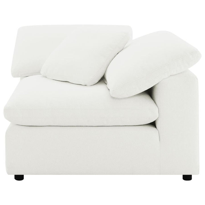 Raleigh - Boucle Upholstered Corner Chair - Ivory Corners modern furniture Contempo Furniture