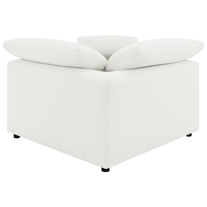 Raleigh - Boucle Upholstered Corner Chair - Ivory Corners modern furniture Contempo Furniture