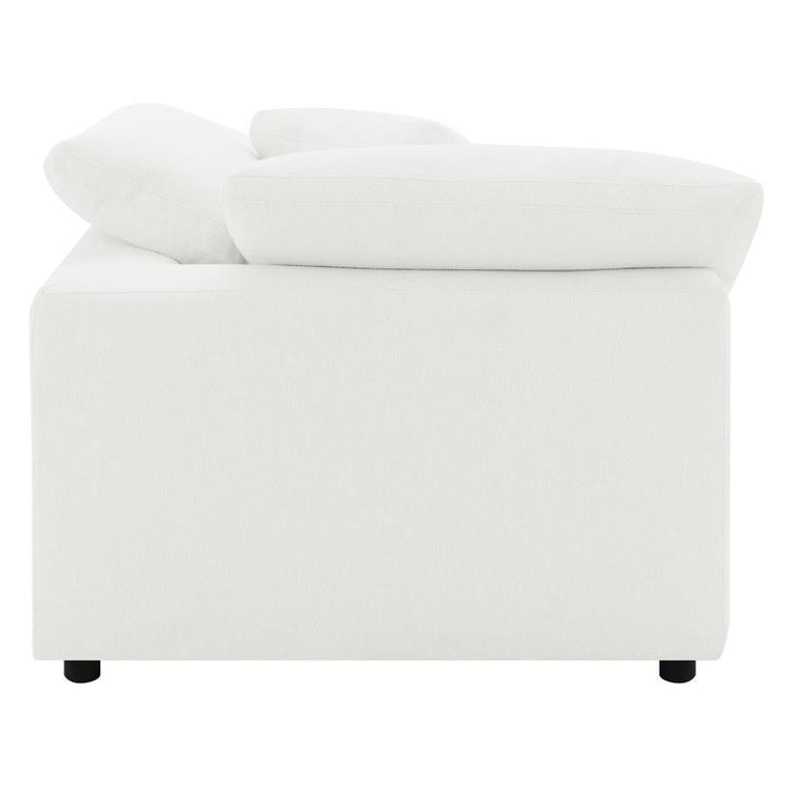Raleigh - Boucle Upholstered Corner Chair - Ivory Corners modern furniture Contempo Furniture