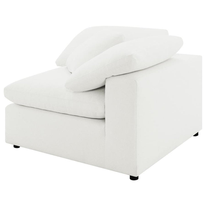 Raleigh - Boucle Upholstered Corner Chair - Ivory Corners modern furniture Contempo Furniture