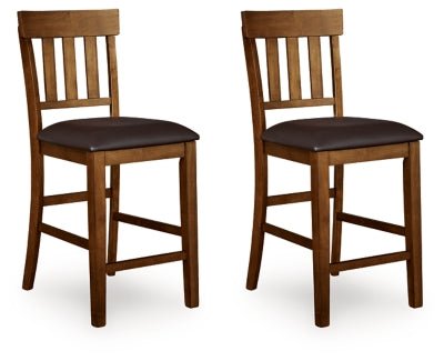 Ralene Counter Height Bar Stool - Light Brown Stool Set modern furniture Contempo Furniture