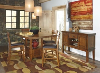 Ralene Counter Height Bar Stool - Light Brown Stool Set modern furniture Contempo Furniture