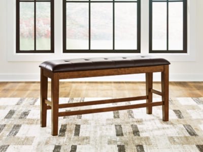 Ralene Counter Height Dining Bench - Light Brown Counter Bench modern furniture Contempo Furniture